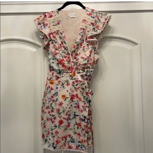Lovers + Friends floral wrap dress Sz S